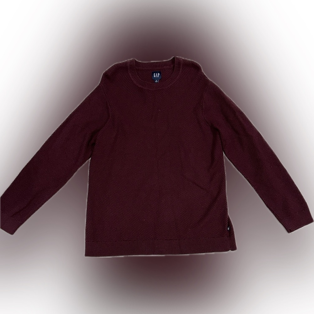 GAP Textured Knit Crewneck Sweater